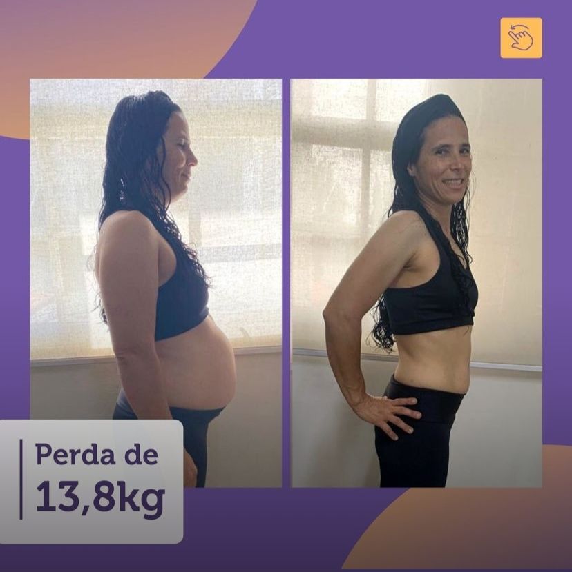 "Eu sempre dizia que precisava emagrecer, e as pessoas diziam que não! Mas minha barriga me incomodava muito. Aí um dia, vi uma propaganda da Emagrece Brasil na rede social, comprei a balança, baixei o app e fui seguindo todos os passos! Primeiro comecei fazer um programa de emagrecimento, eram poucos dias, e em seguida comecei seguir uma outra dieta, e quando dei por mim, já havia perdido mais de 13 kg. Estou muito satisfeita, e continuo acompanhando todas as atualizações de receitas (que são ótimas), e todos os dias pratico as vídeo-aulas de exercício físico."